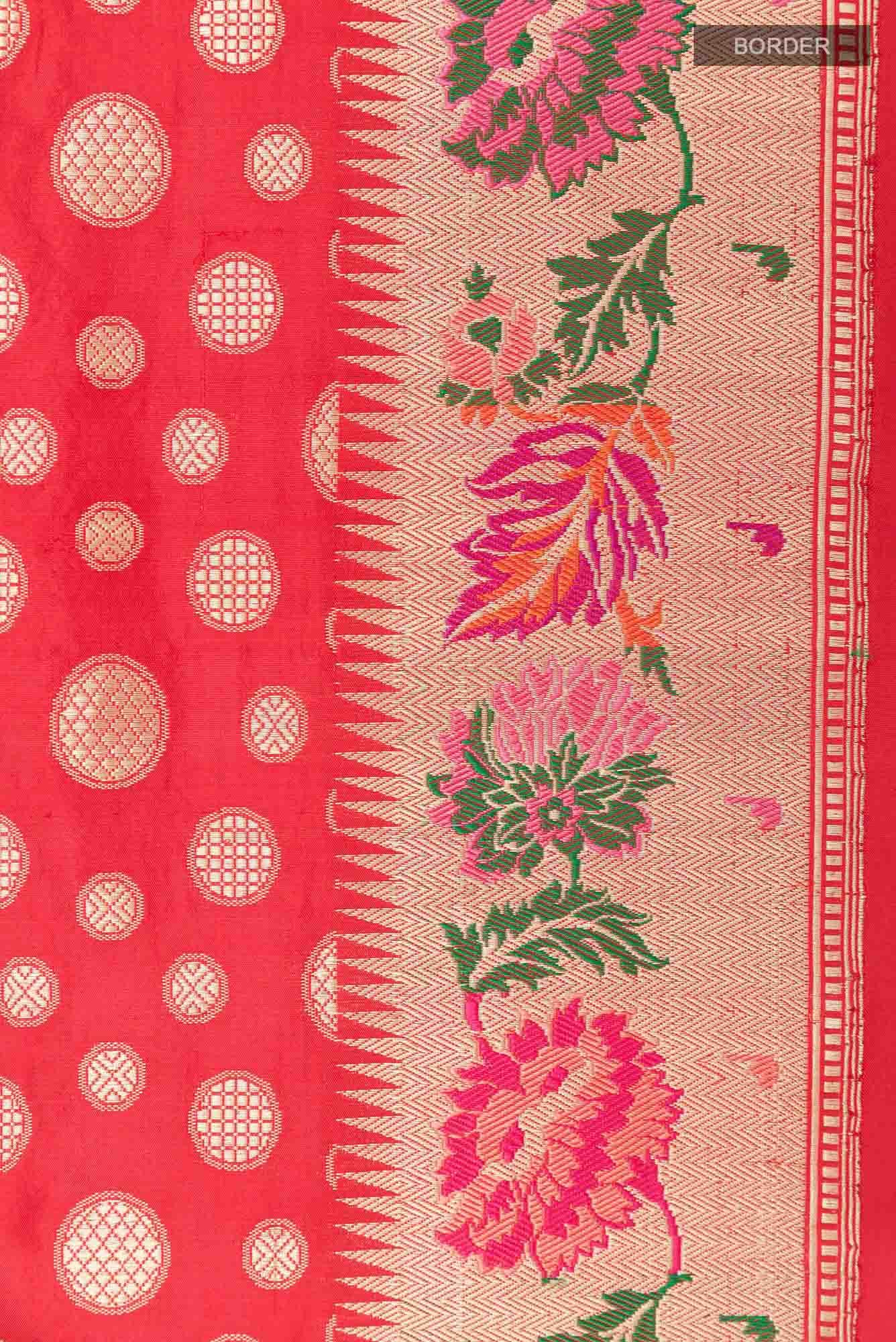 Red Banarasi Silk Saree