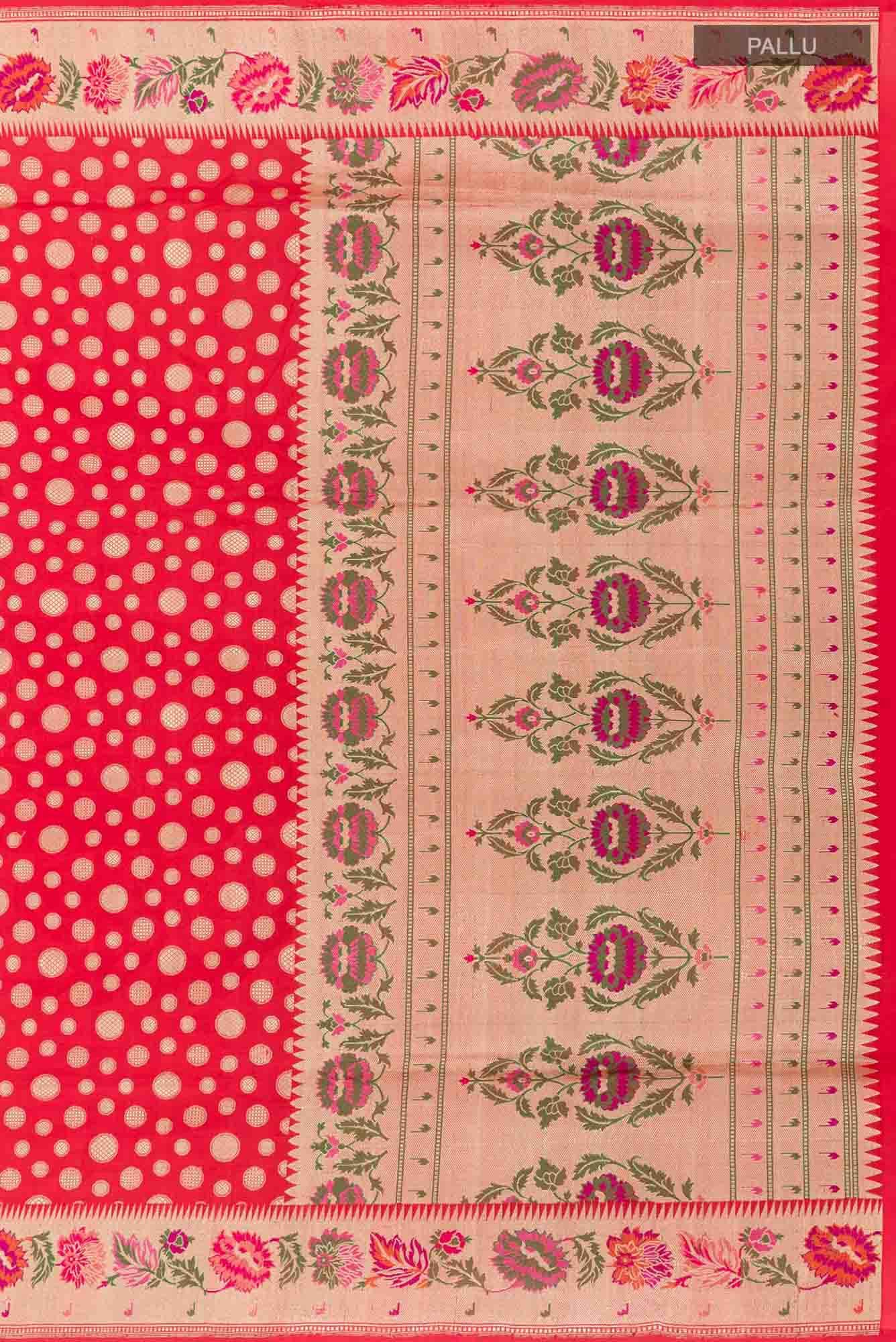 Red Banarasi Silk Saree