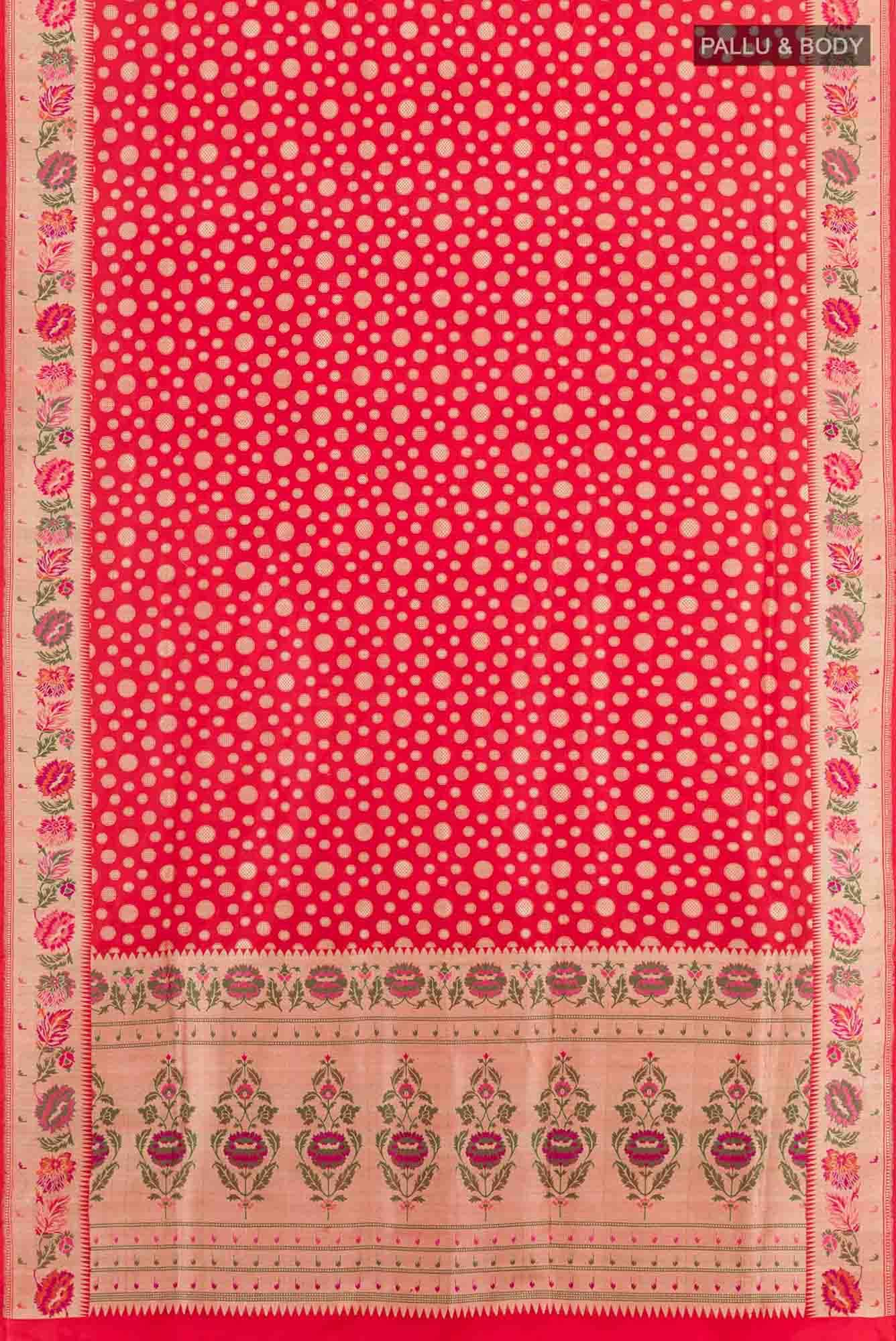 Red Banarasi Silk Saree
