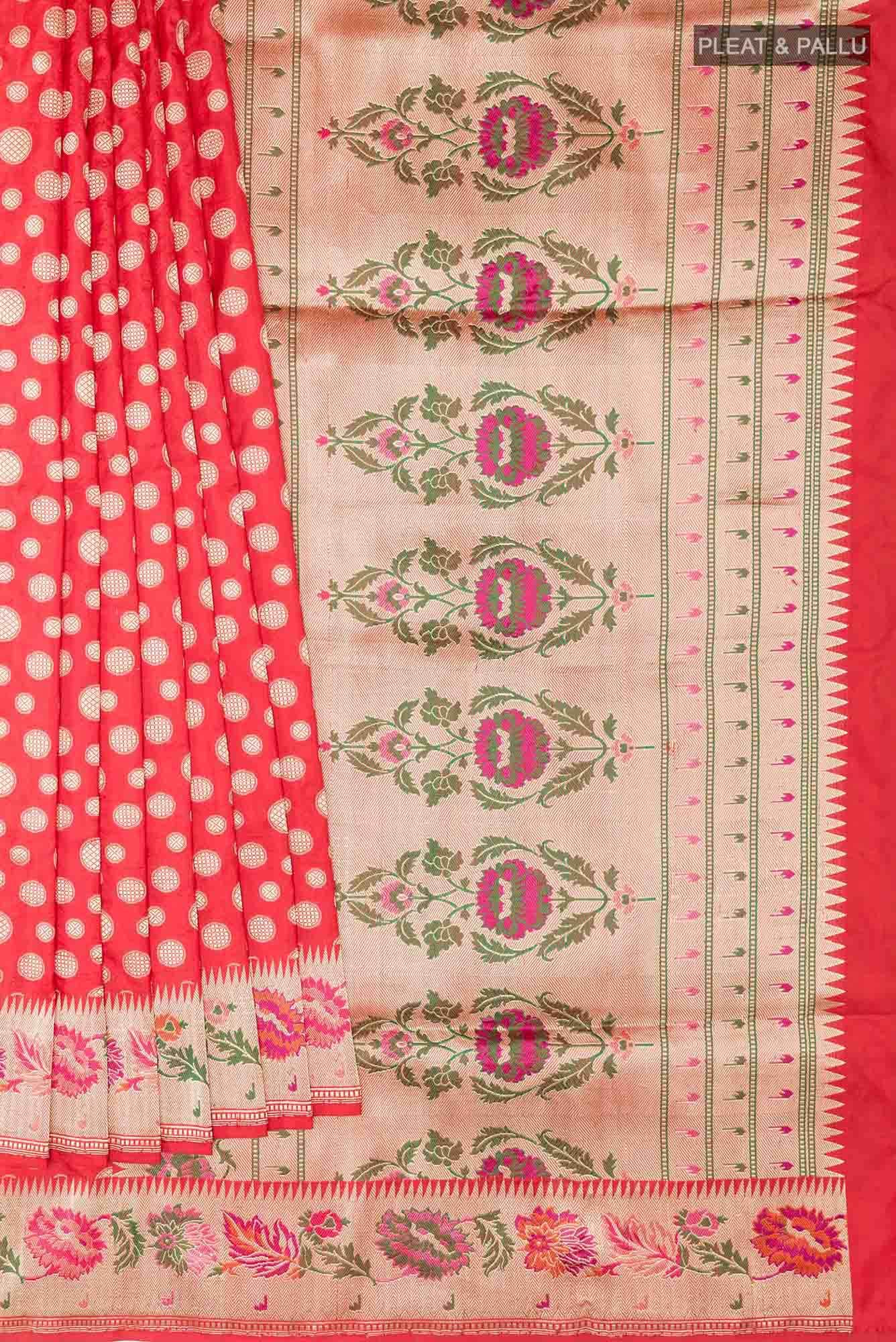 Red Banarasi Silk Saree