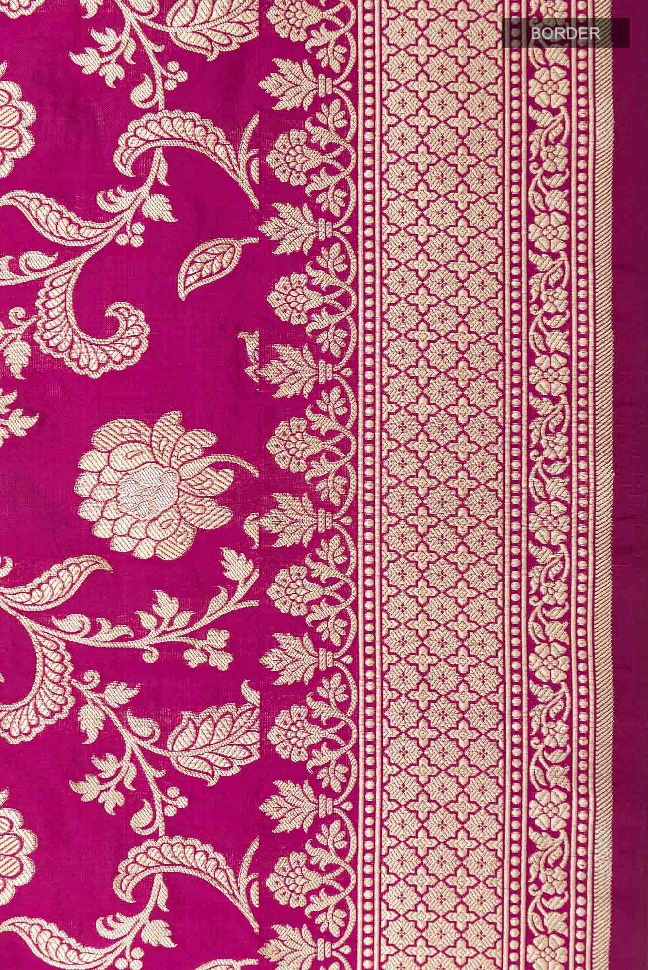 Purple Banarasi Saree