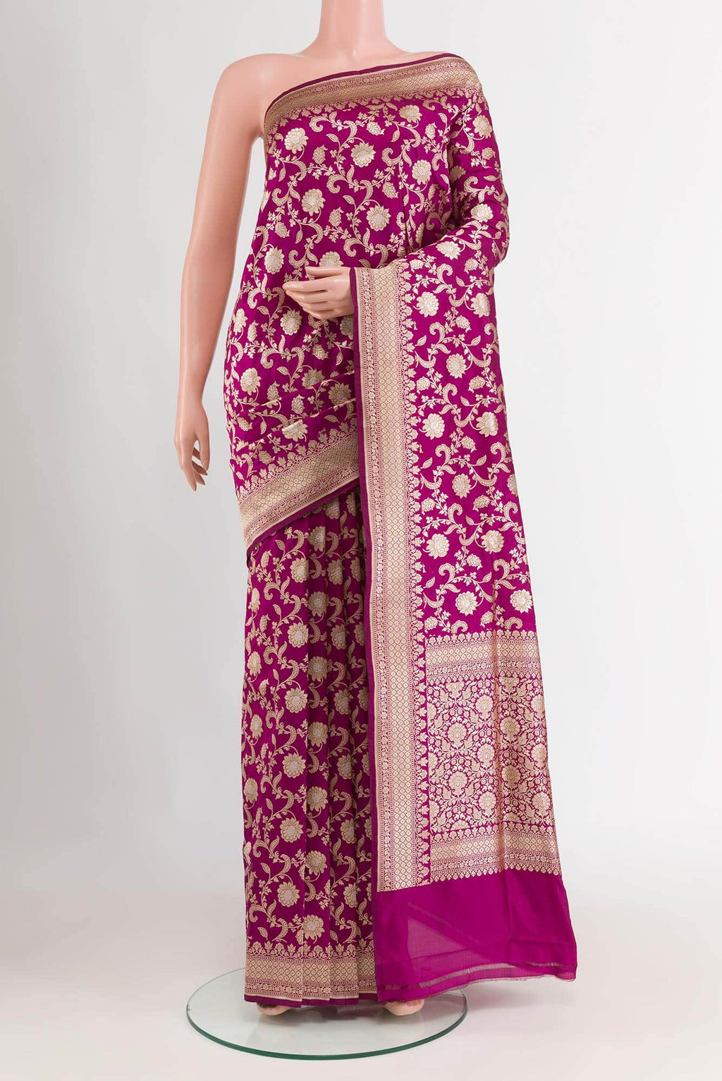 Purple Banarasi Saree