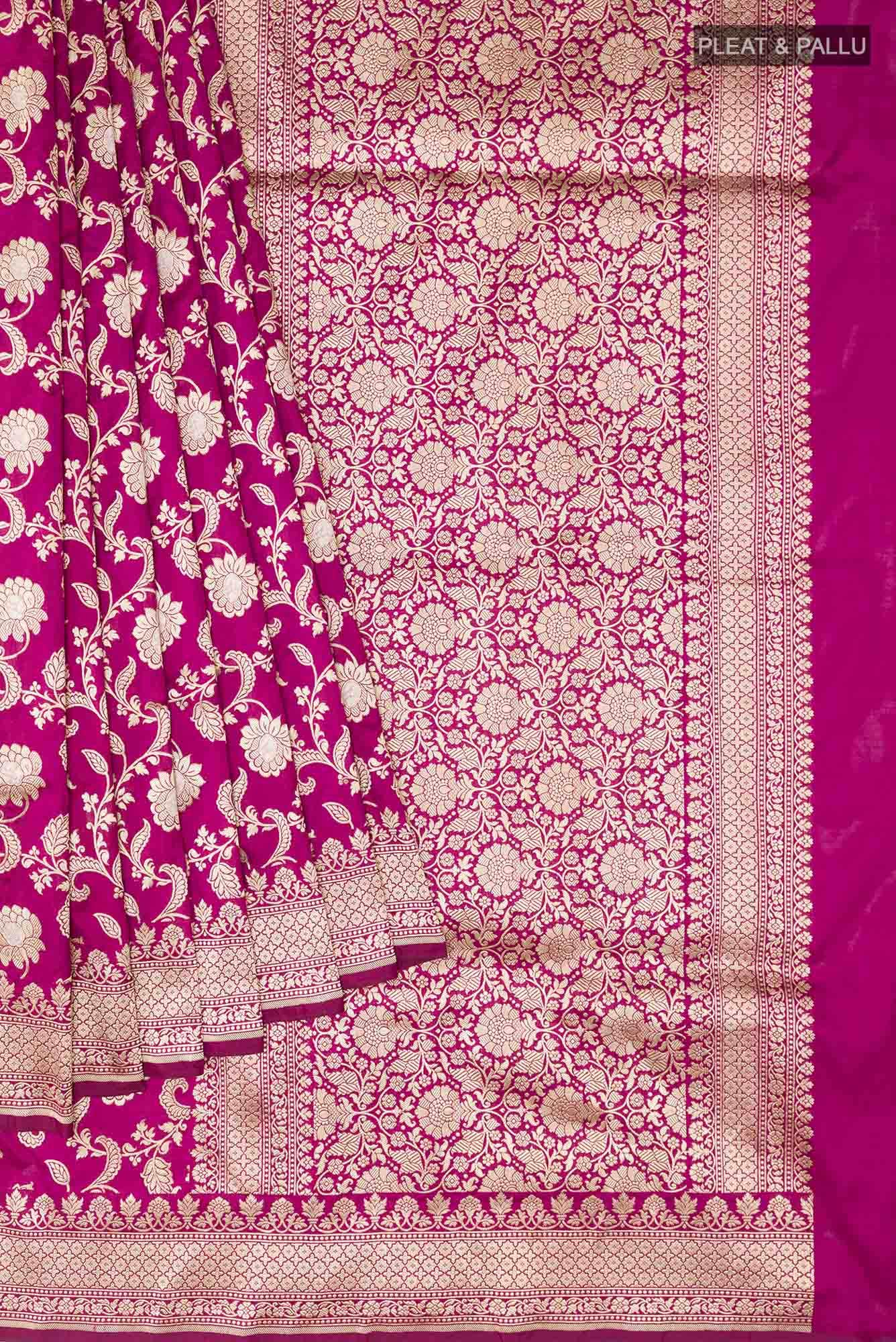 Purple Banarasi Saree