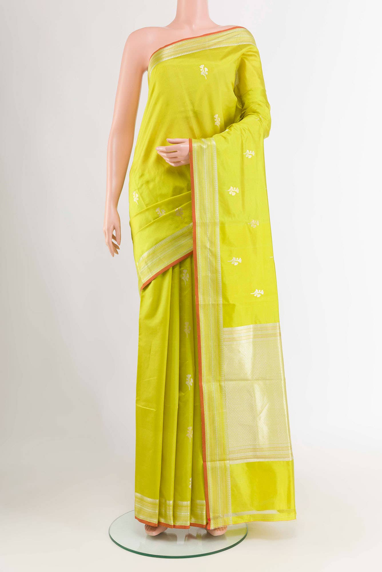 Light Green Banarasi Saree