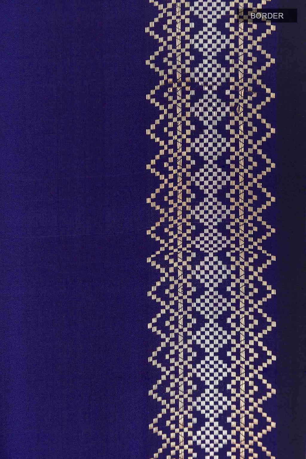 Dark Blue Banarasi Katan Silk Saree