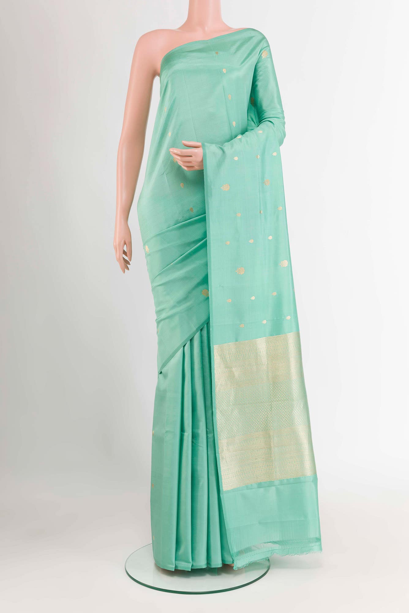 Sea Green Banarasi Saree