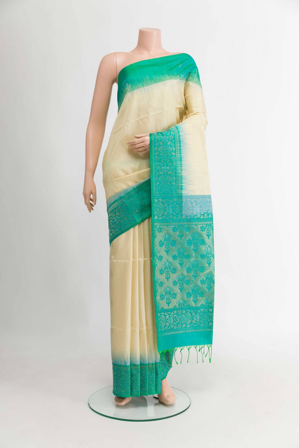 Beige Soft Silk Saree