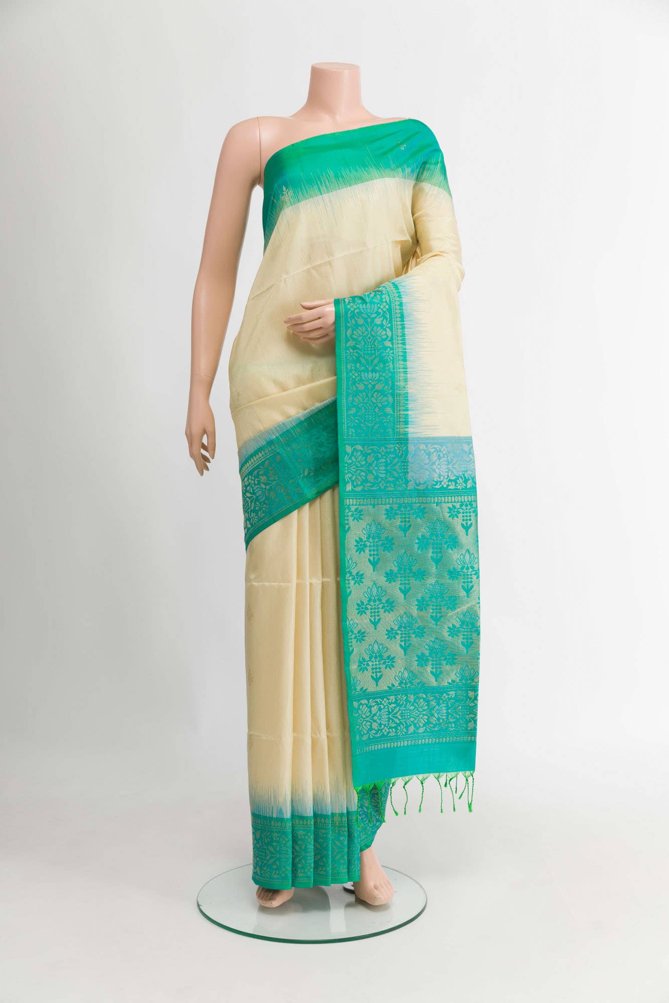 Beige Soft Silk Saree