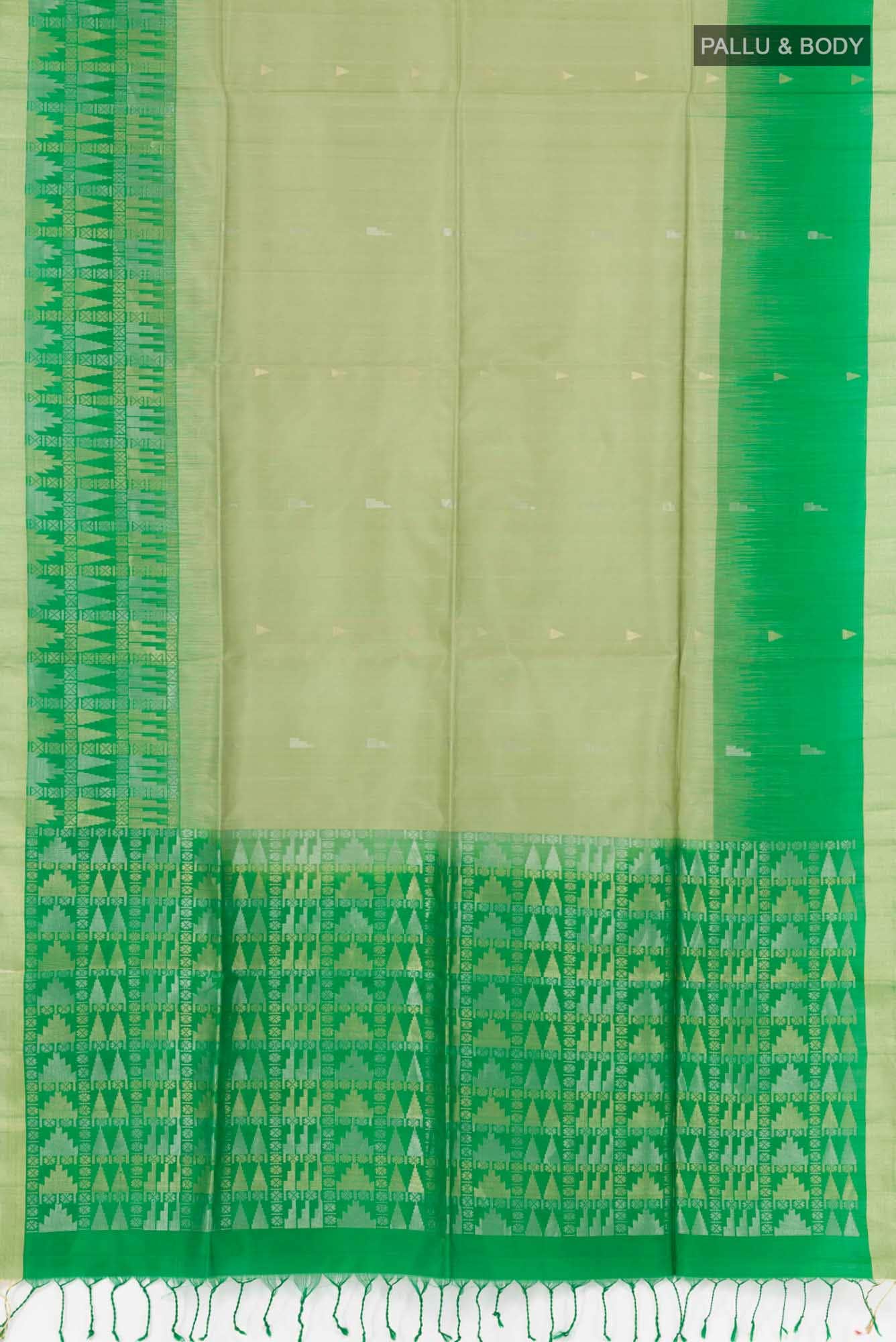 Pista Green Soft Silk Saree
