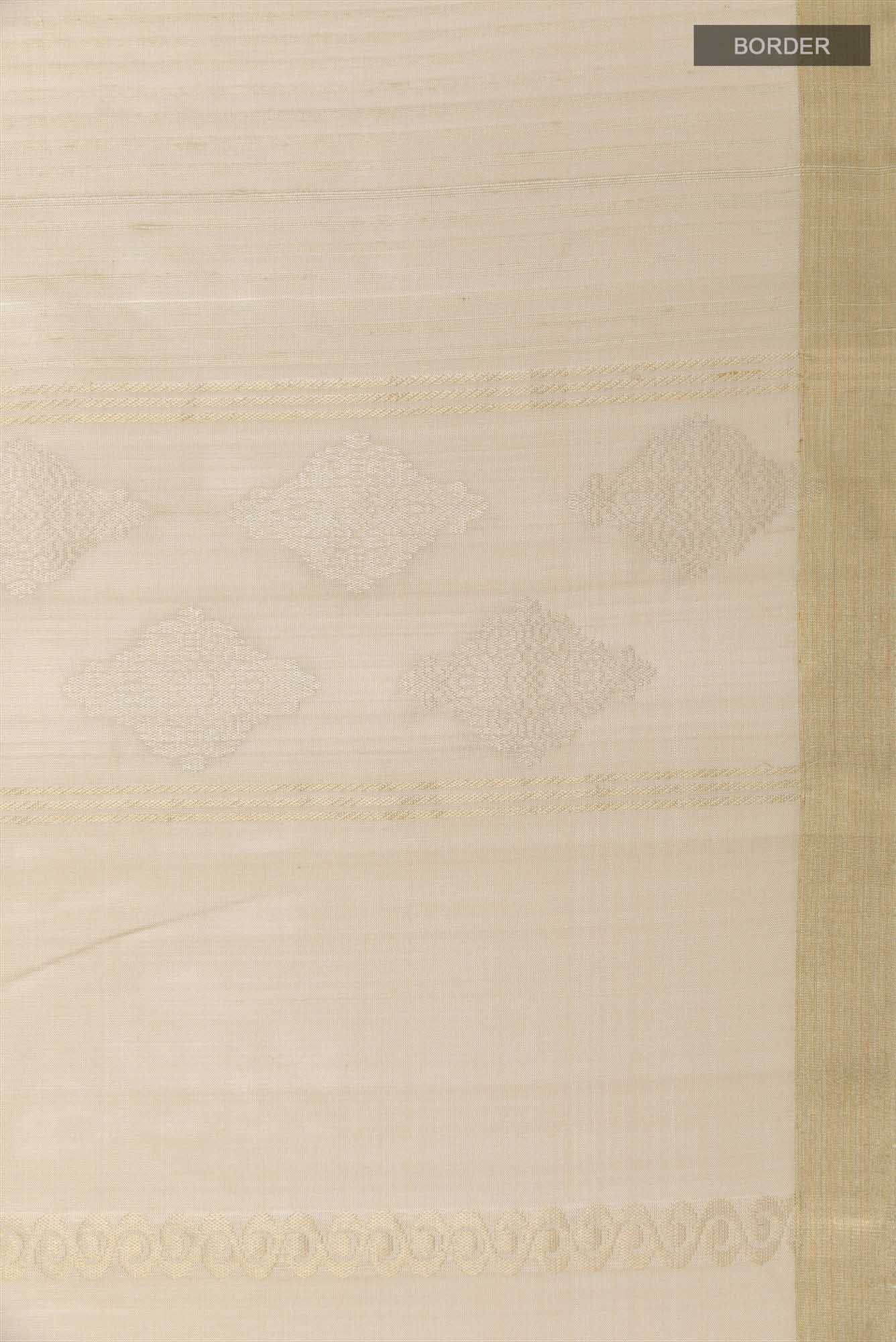 Cream Soft Silk Saree