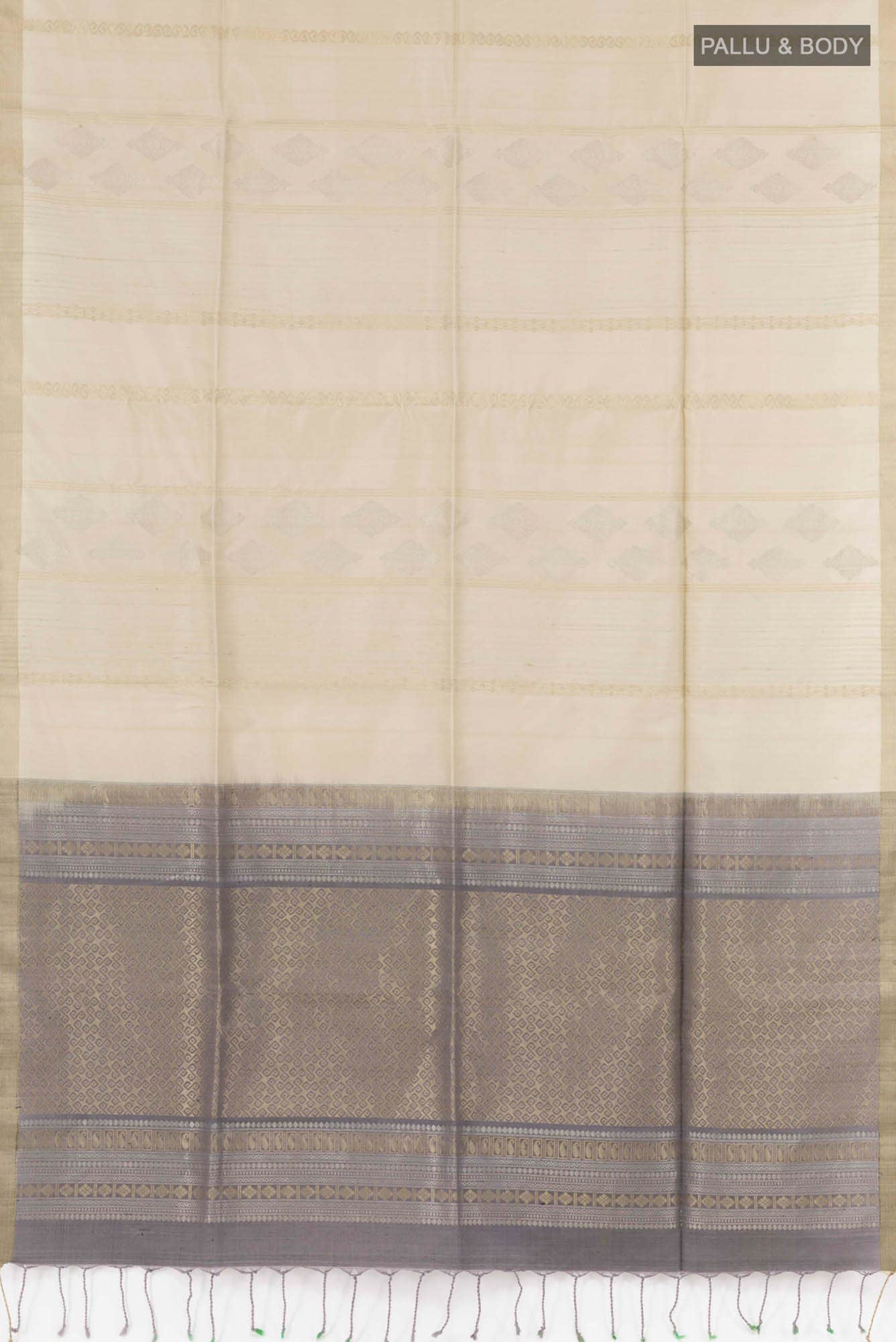 Cream Soft Silk Saree