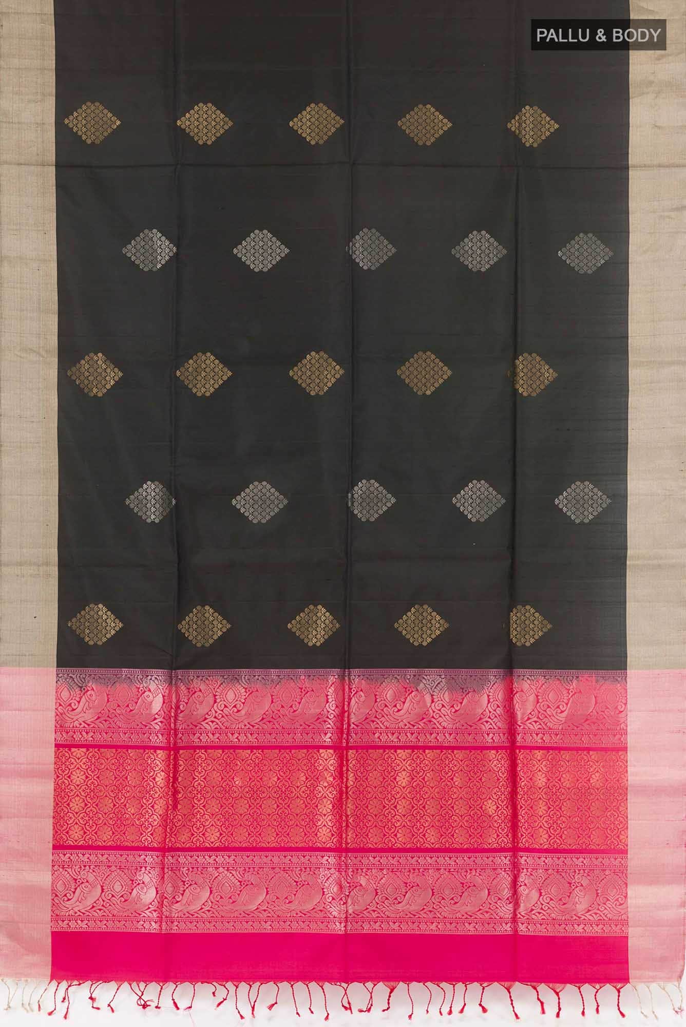 Black Soft Silk Saree