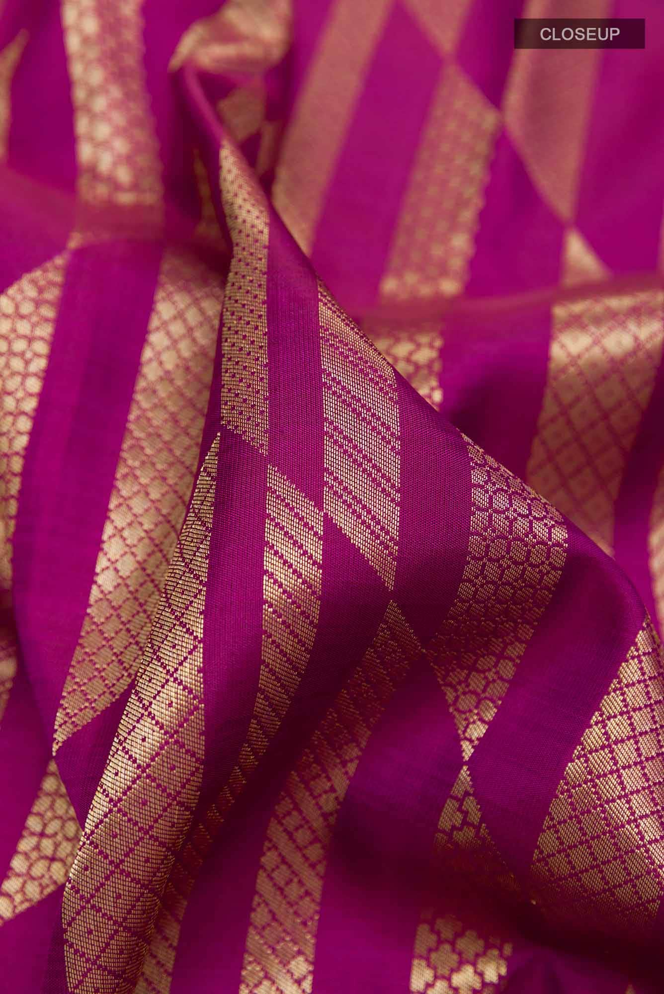 Purple Kanchipuram Silk Saree