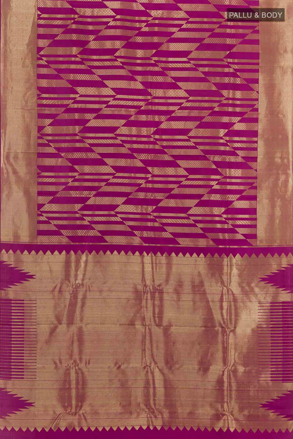Purple Kanchipuram Silk Saree