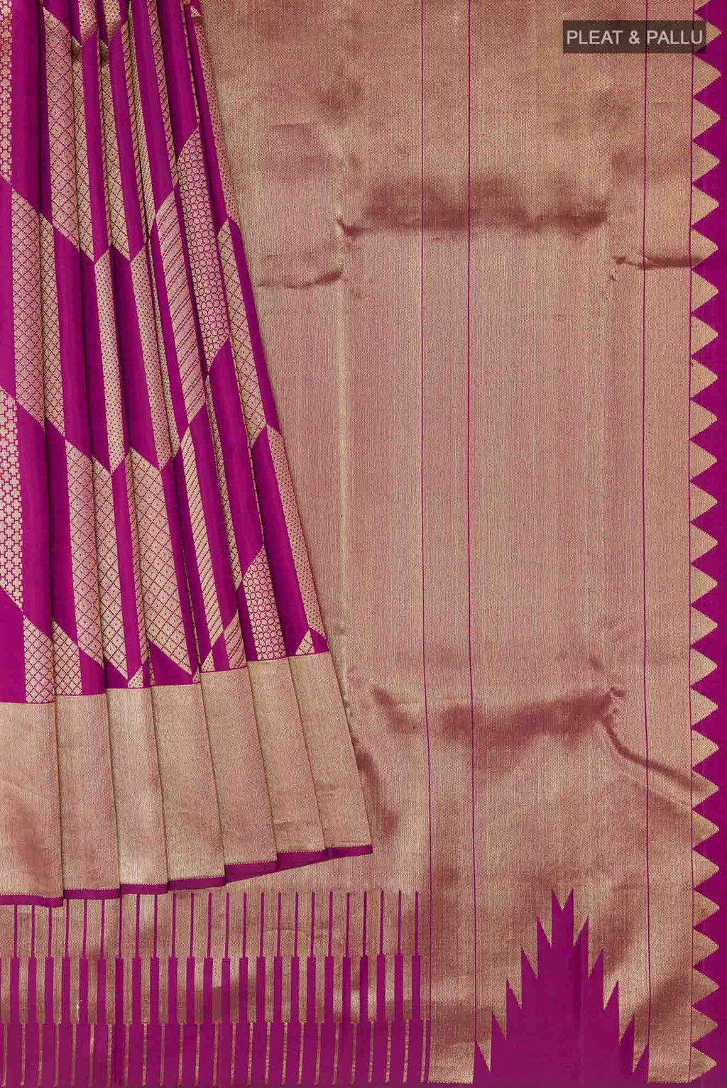 Purple Kanchipuram Silk Saree