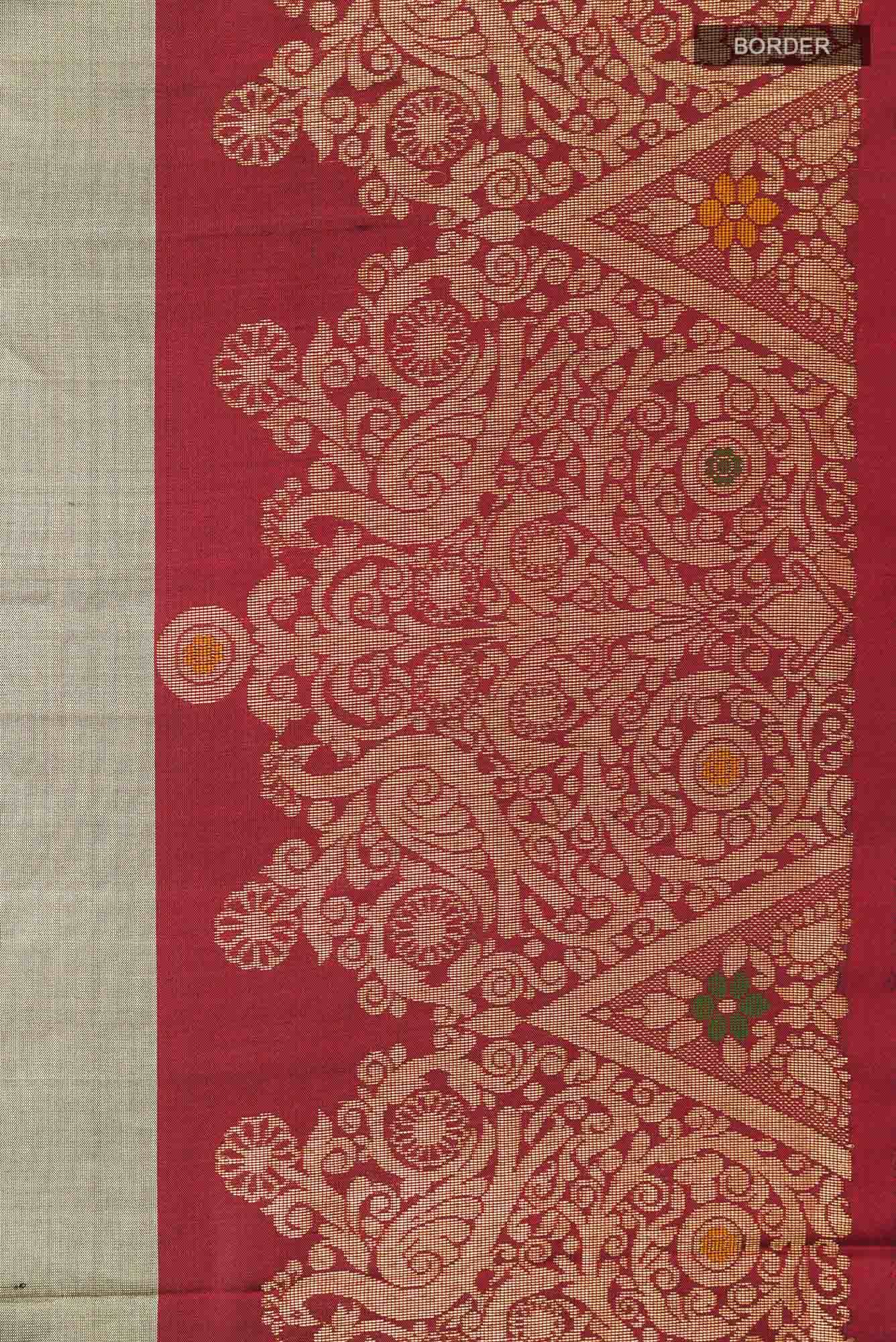 Grey Soft Silk Saree