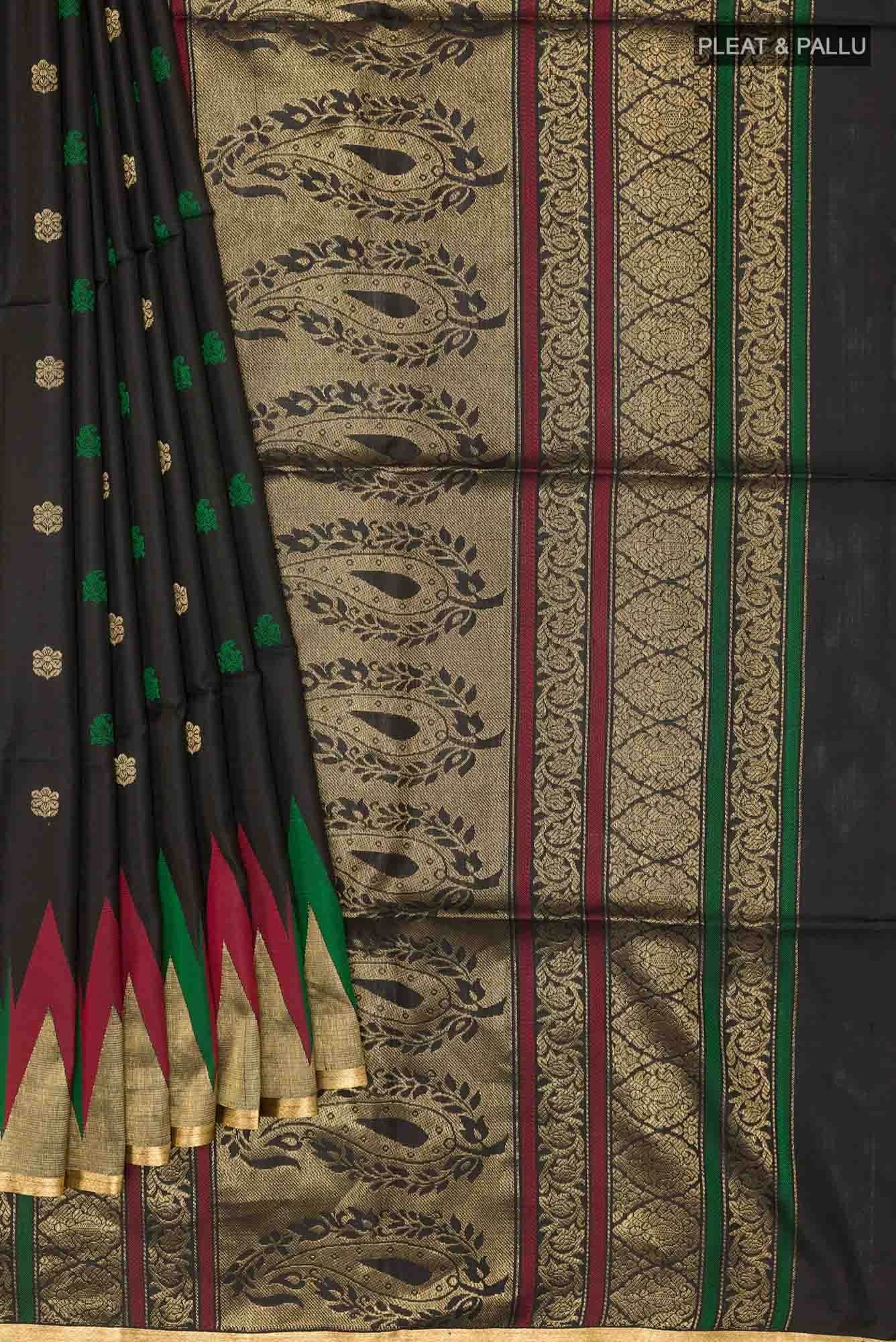 Black Soft Silk Saree