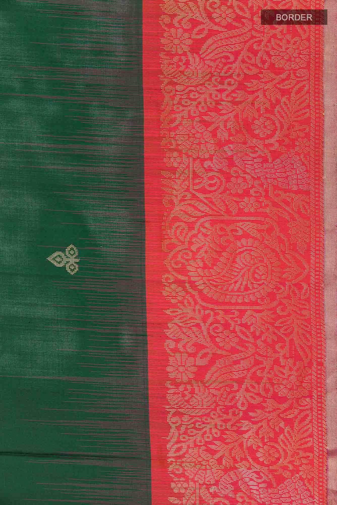 Bottle Green Soft Silk Saree