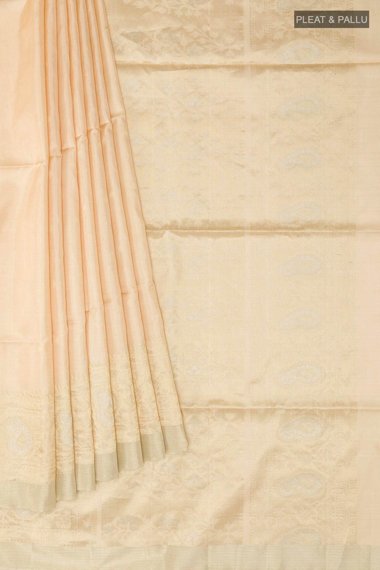 Beige Soft Silk Saree
