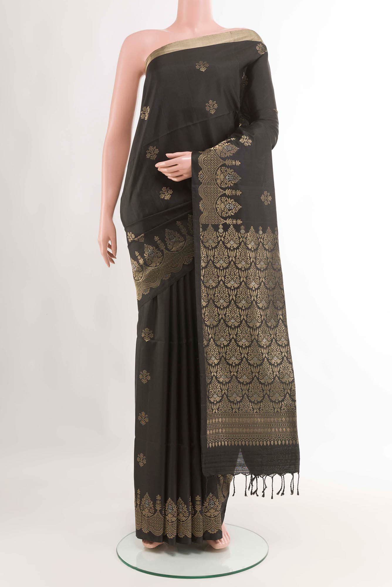 Black Soft Silk Saree