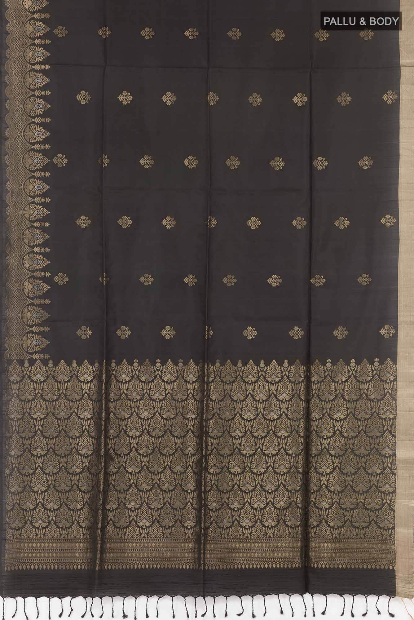 Black Soft Silk Saree