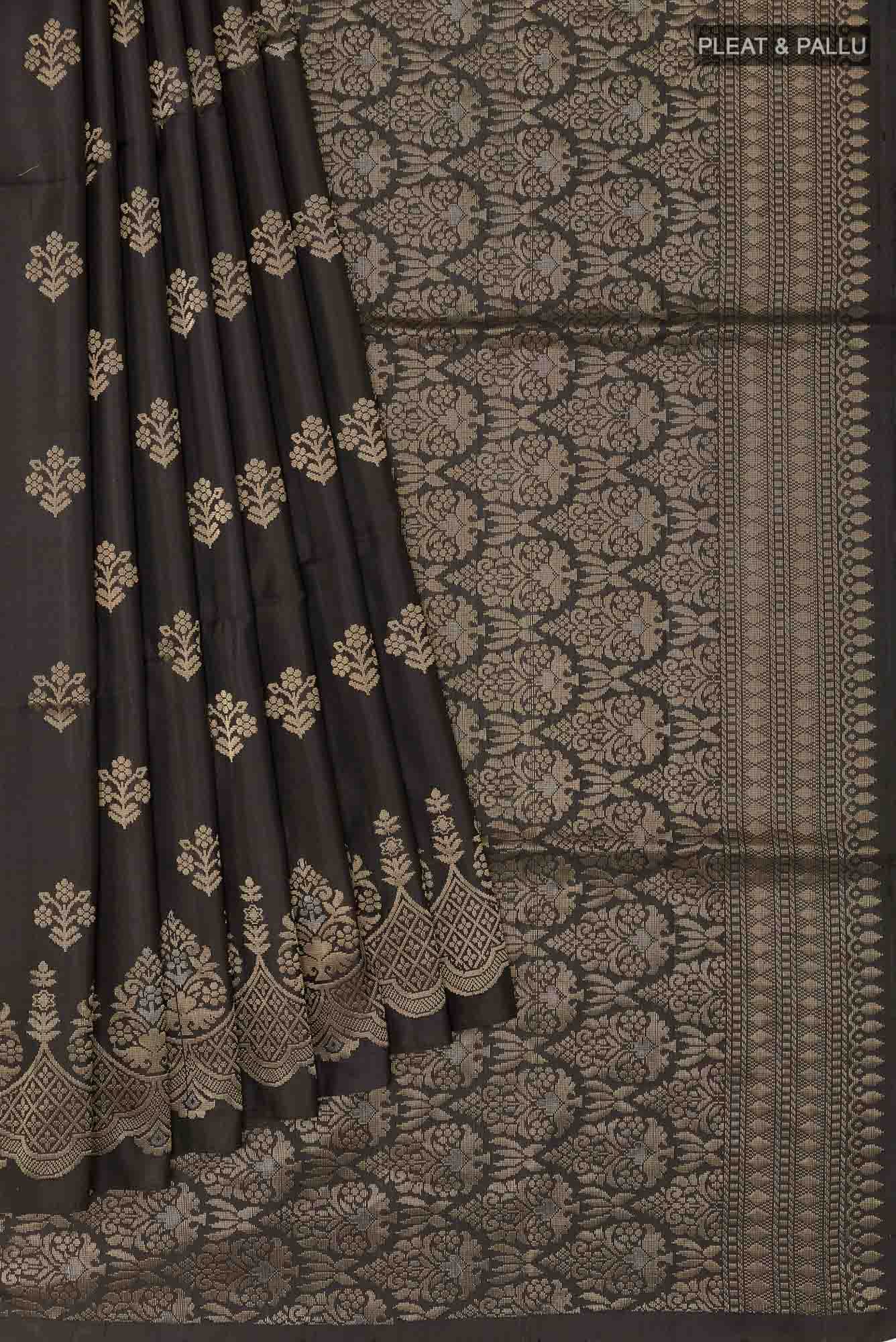 Black Soft Silk Saree