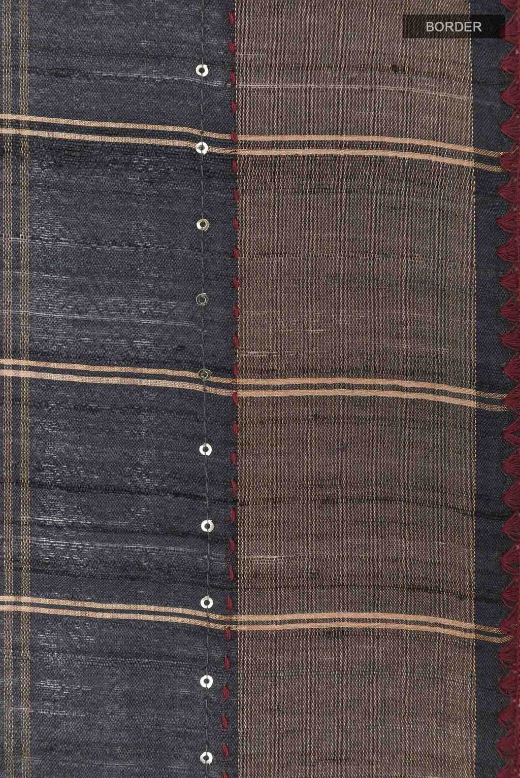 Black Tussar Saree