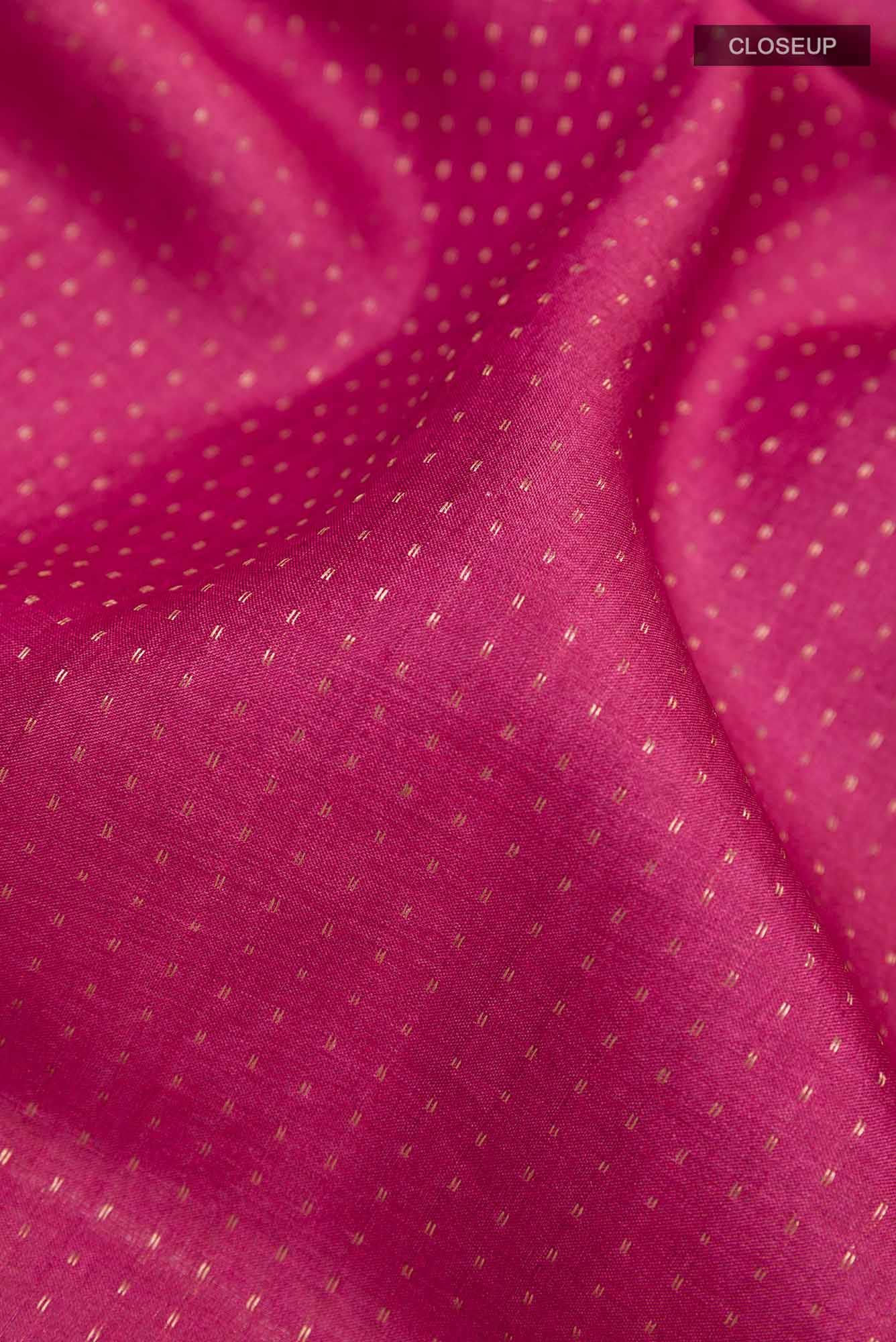 Magenta Tussar Saree