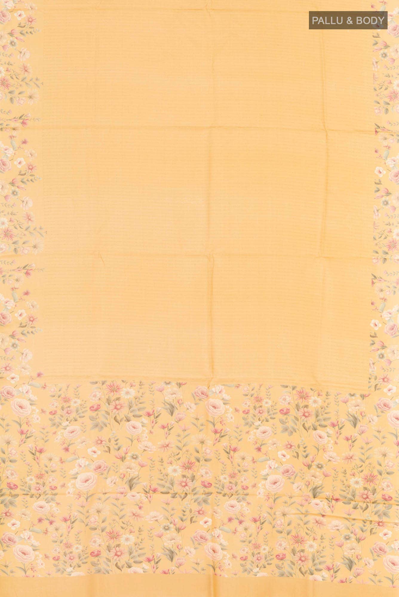 Mustard Tussar Saree