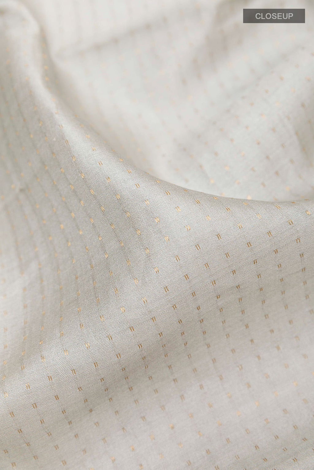 Grey Tussar Silk Saree