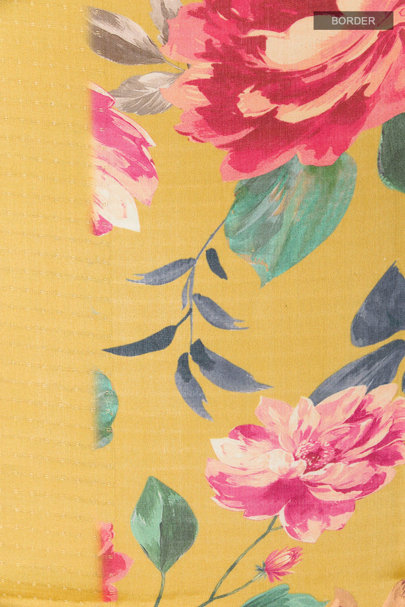 Mustard Tussar Silk Saree