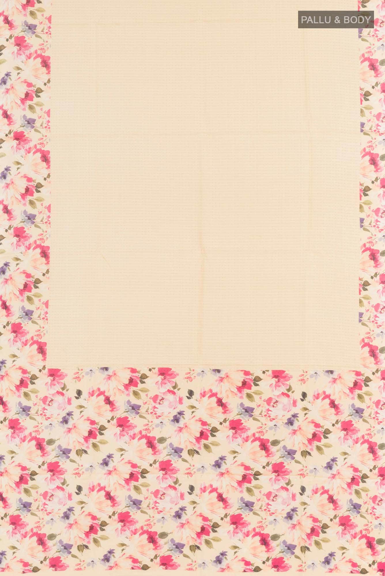 Cream Tussar Saree