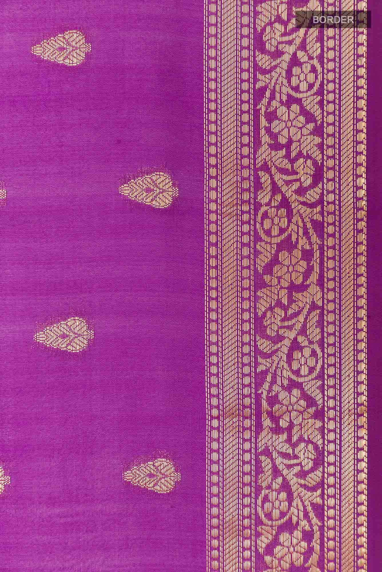 Purple Tussar Saree