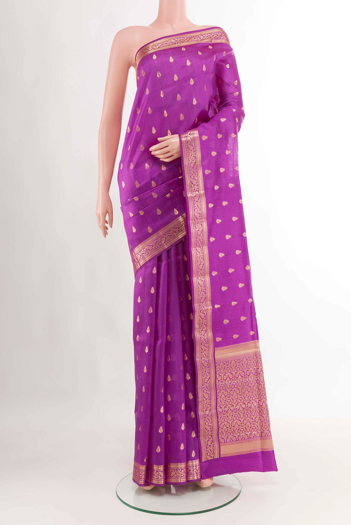 Purple Tussar Saree