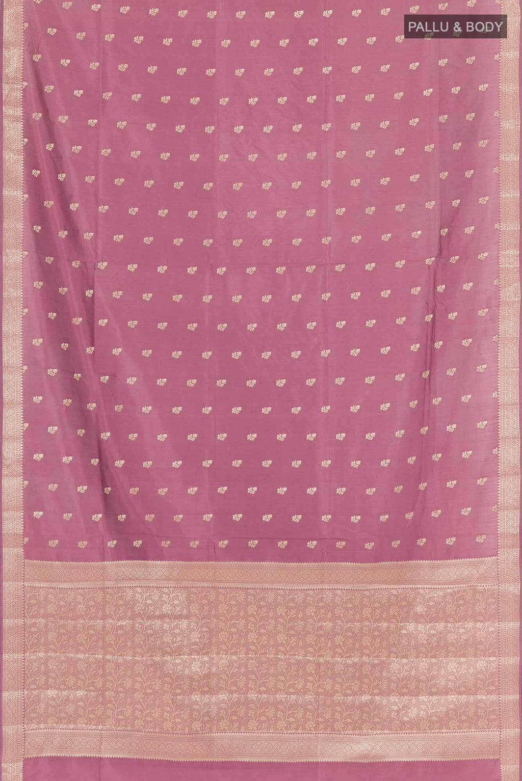 Lavender Tussar Silk Saree