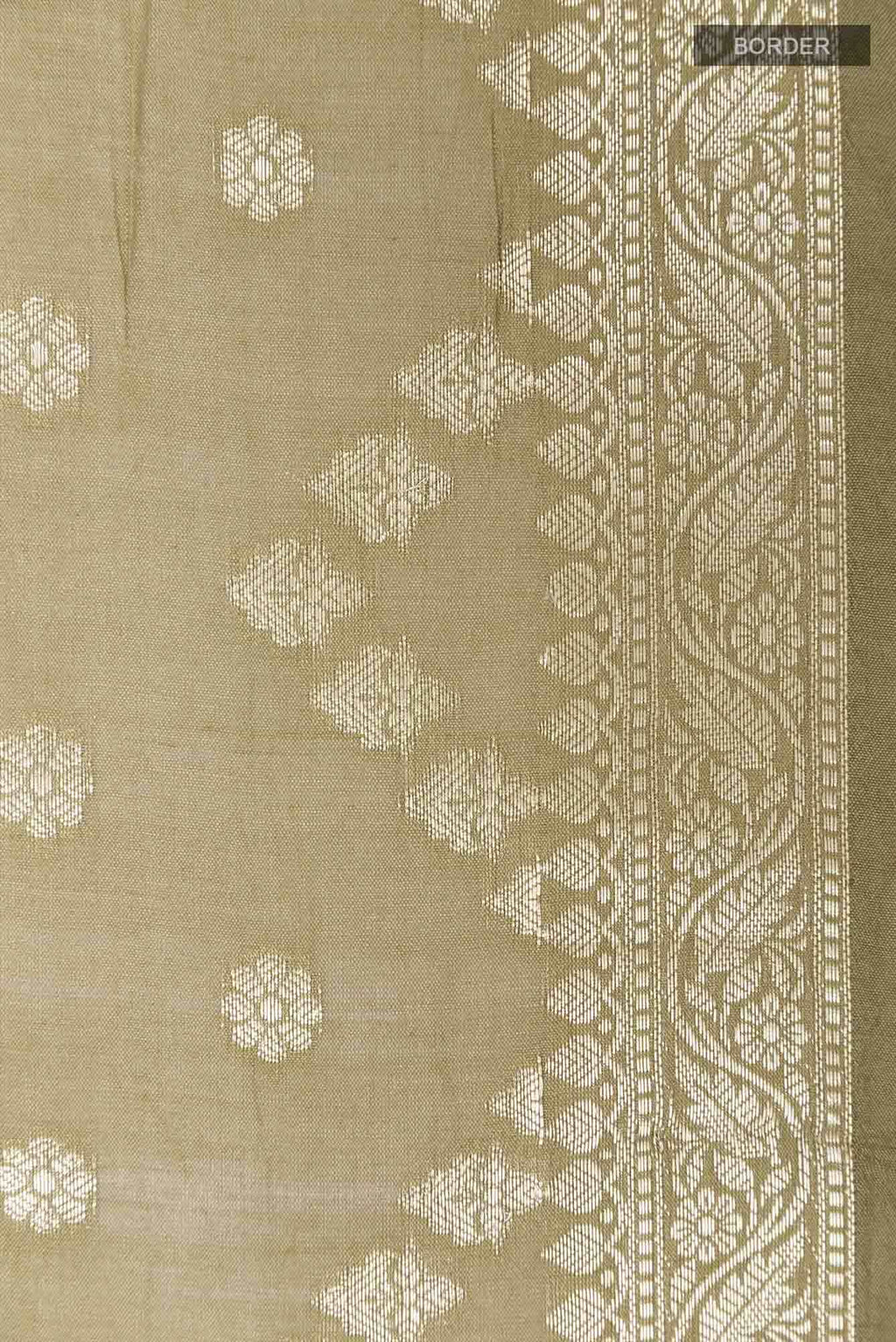 Mint Green Banarasi Tussar Silk Saree