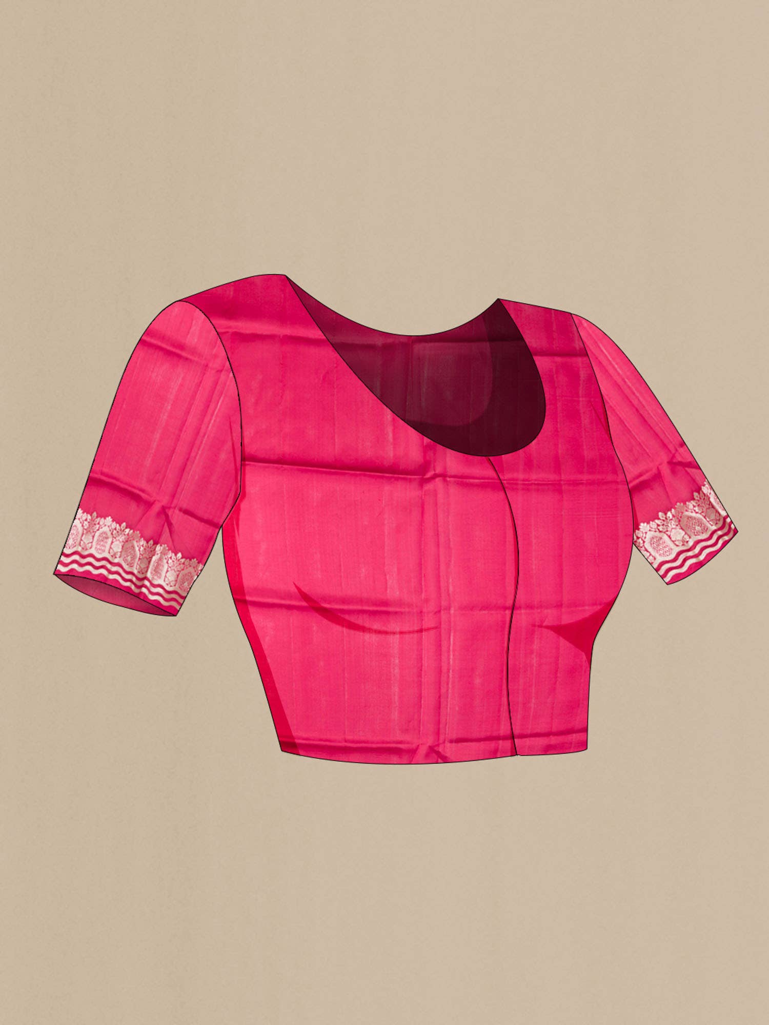 Pink Tussar Saree