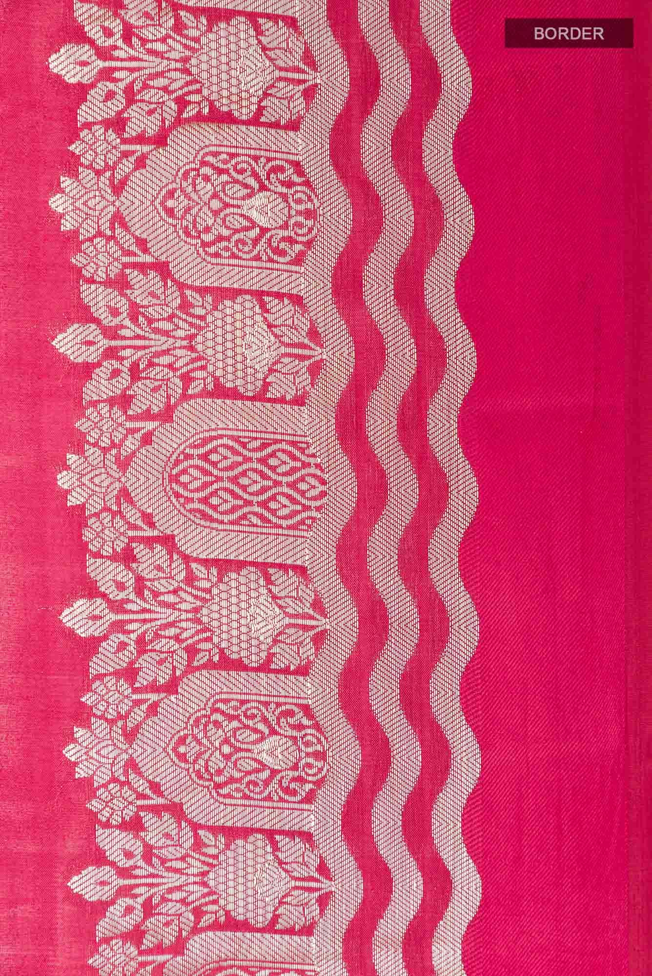 Pink Tussar Saree