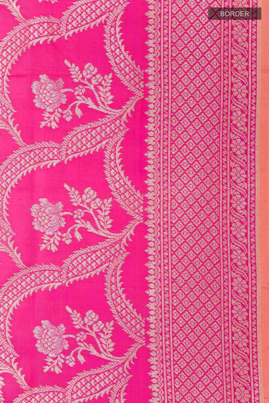 Pink Blended Banarasi Silk Saree