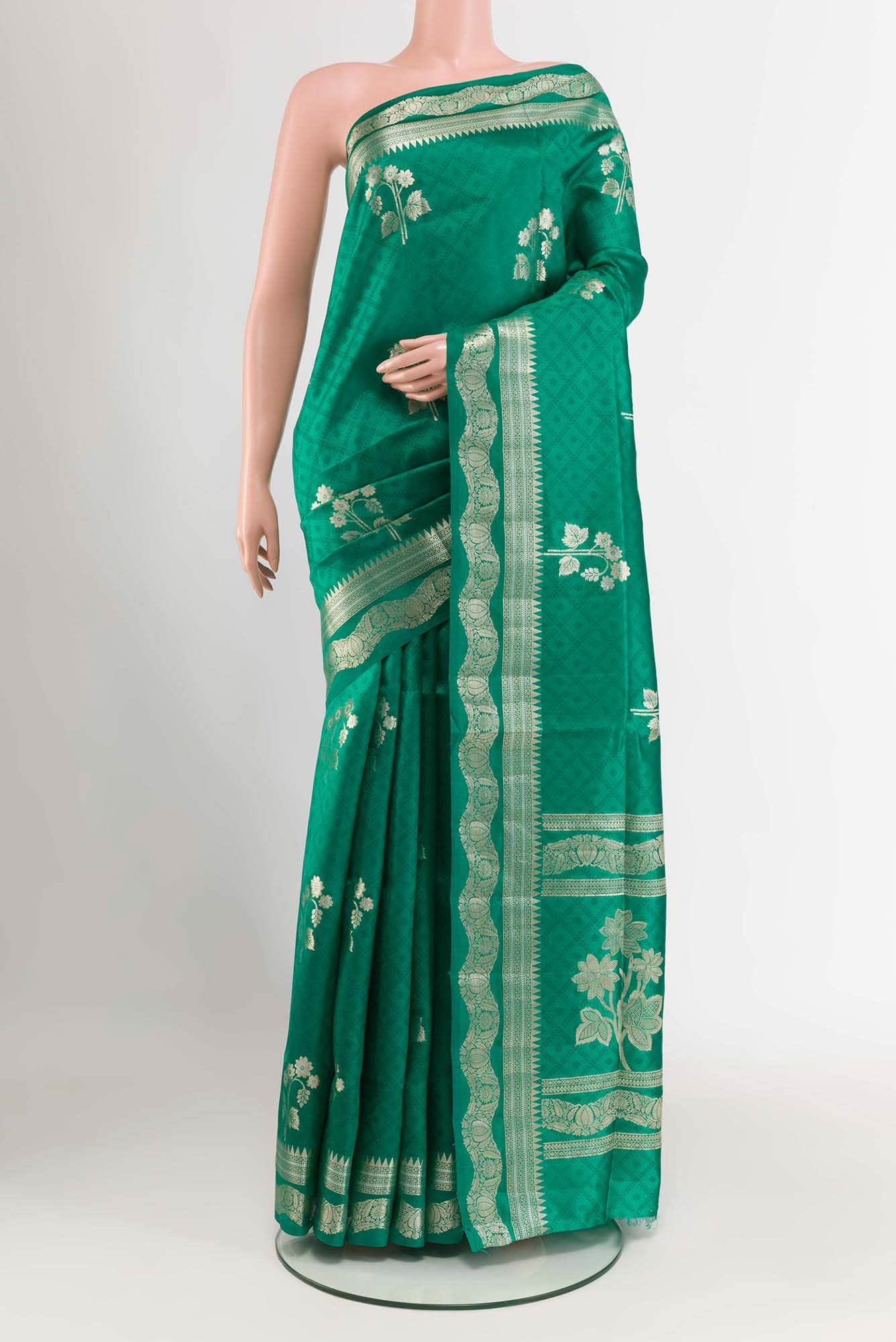 Green Banarasi Saree
