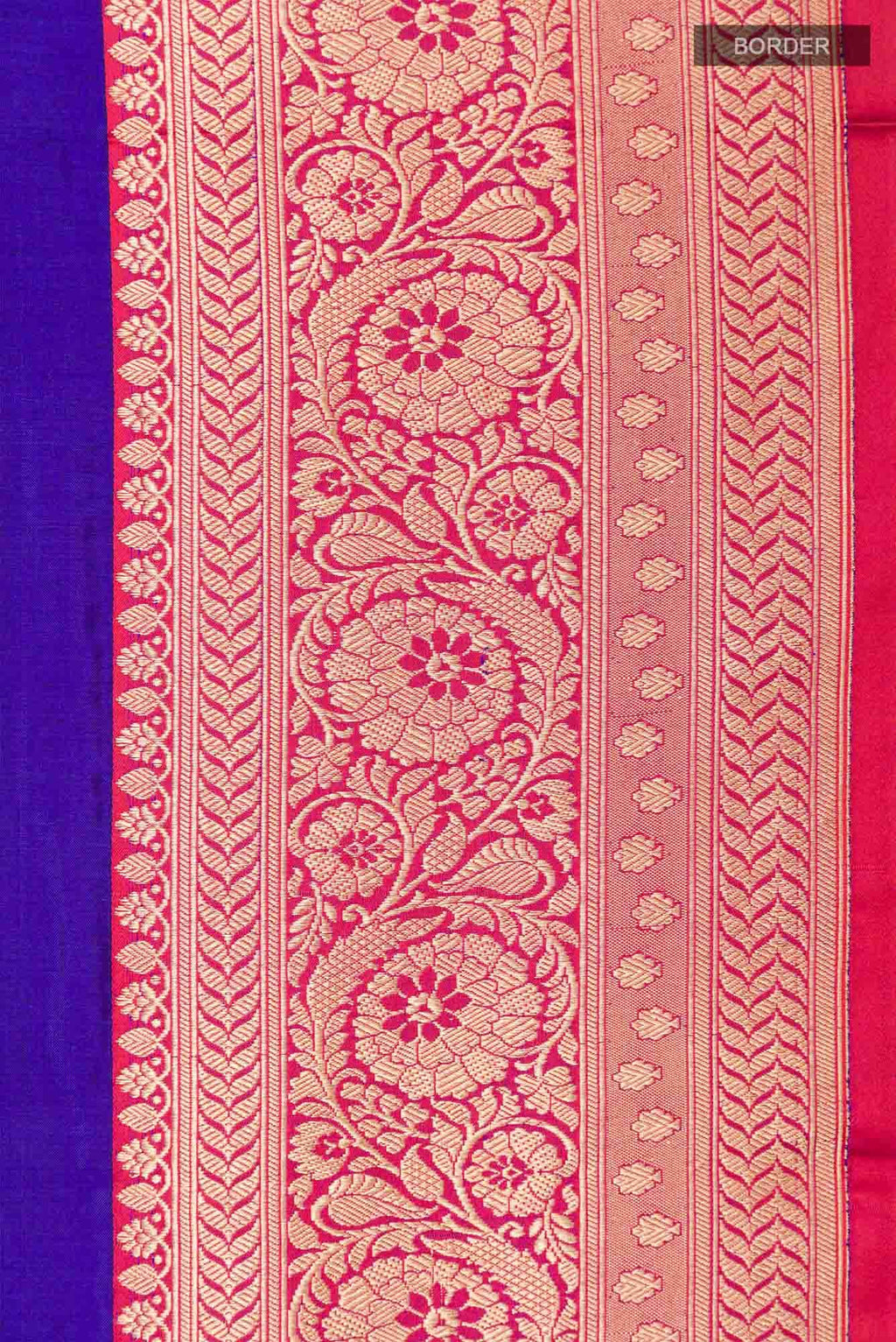 Royal Blue Banarasi Katan Silk Saree