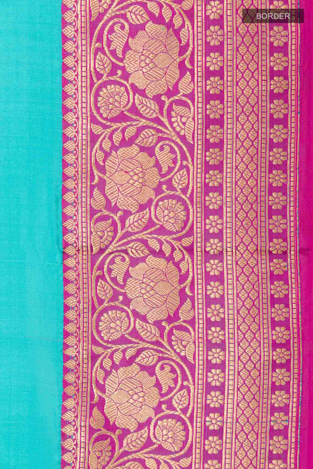 Sky Blue Banarasi Katan Silk Saree