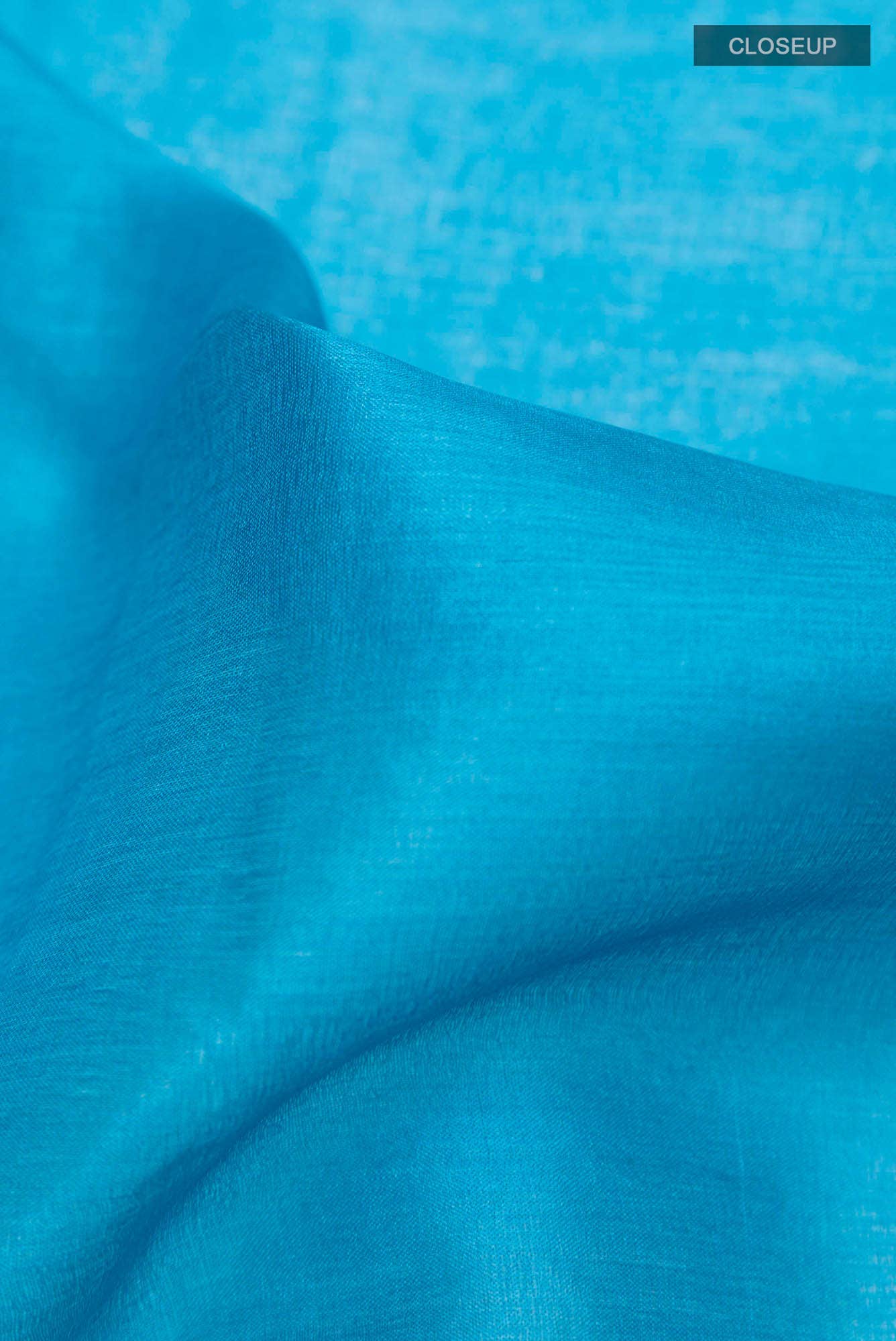 Blue Tussar Silk Saree
