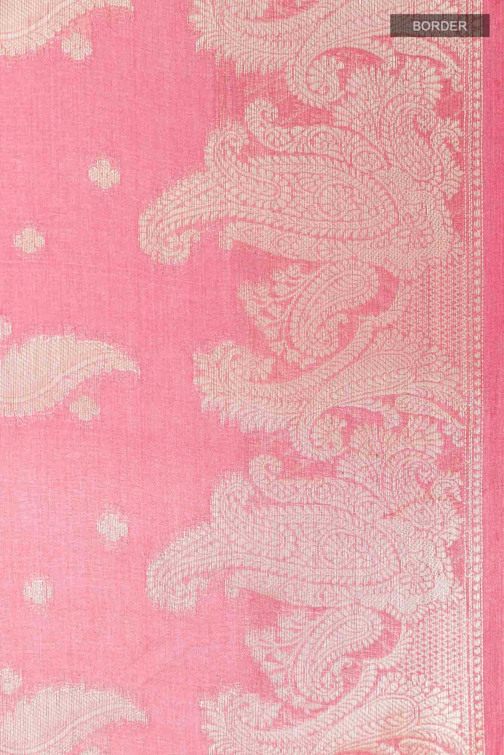 Peach Tussar Saree
