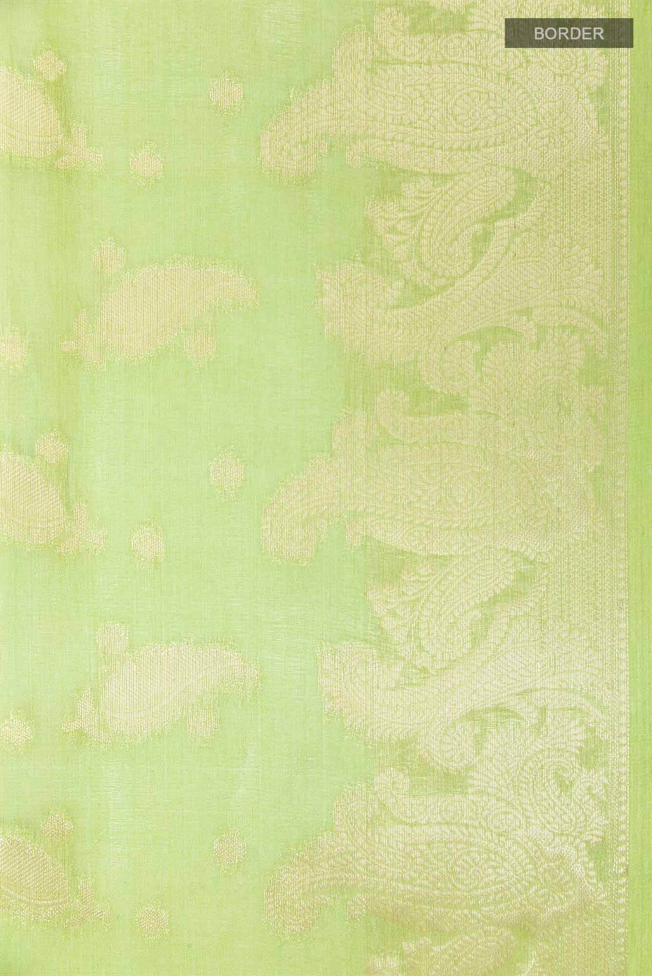 Light Green Tussar Saree