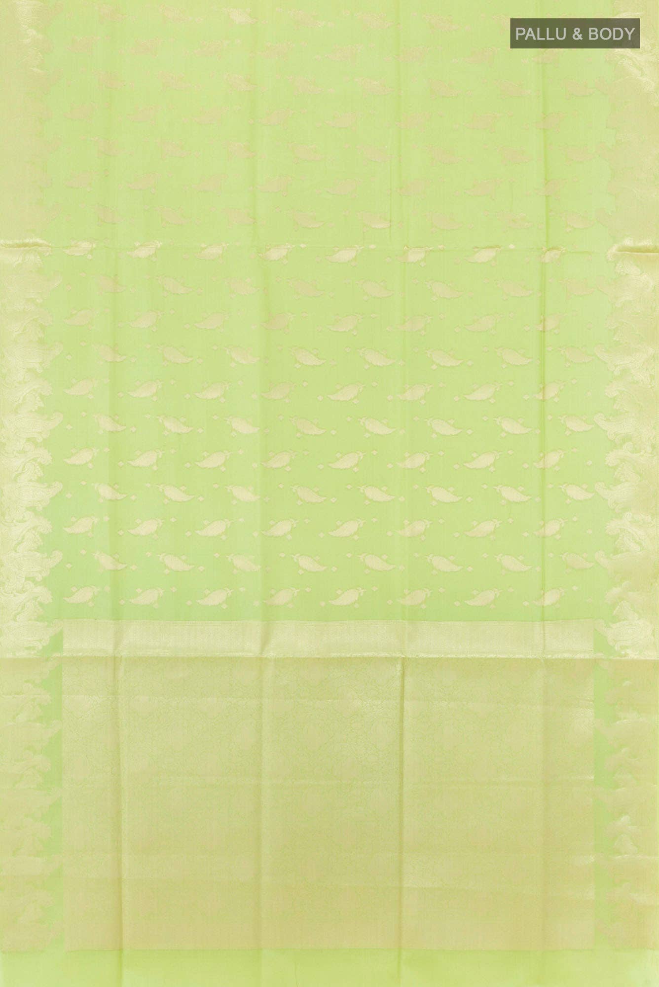 Light Green Tussar Saree