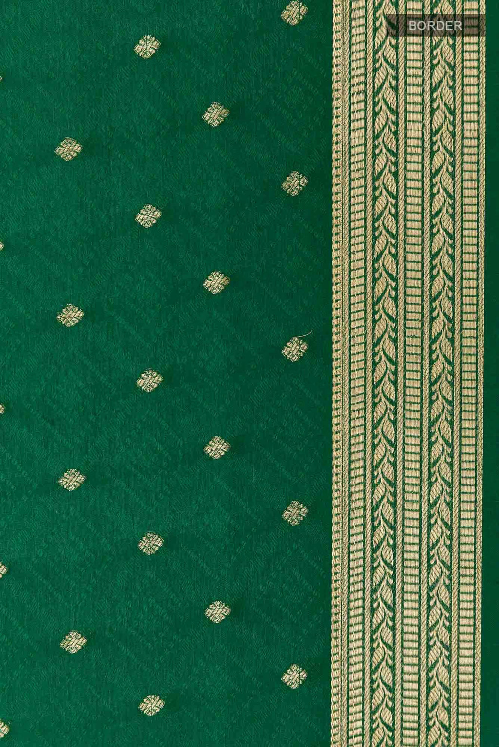 Green Mysore Crepe Saree