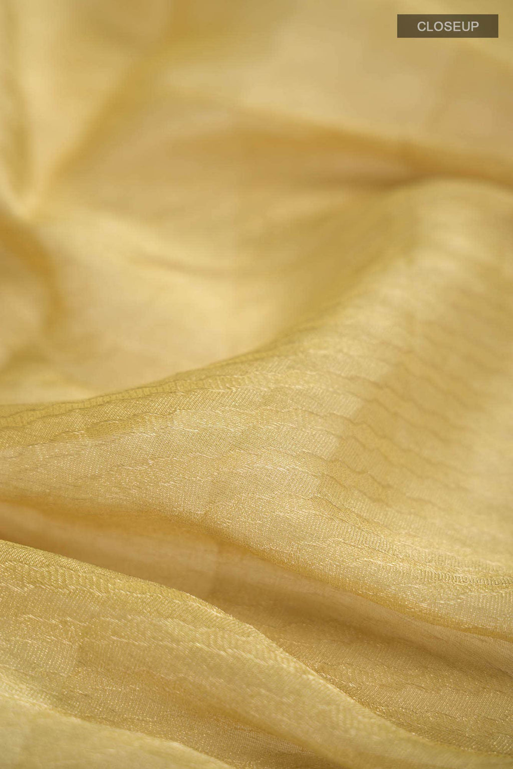 Yellow Mysore Georgette Saree