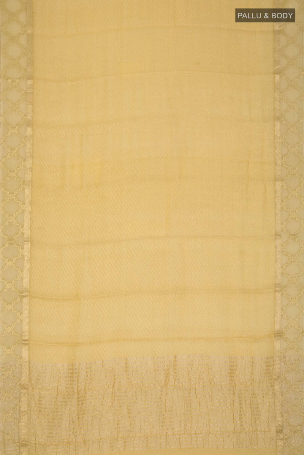Yellow Mysore Georgette Saree
