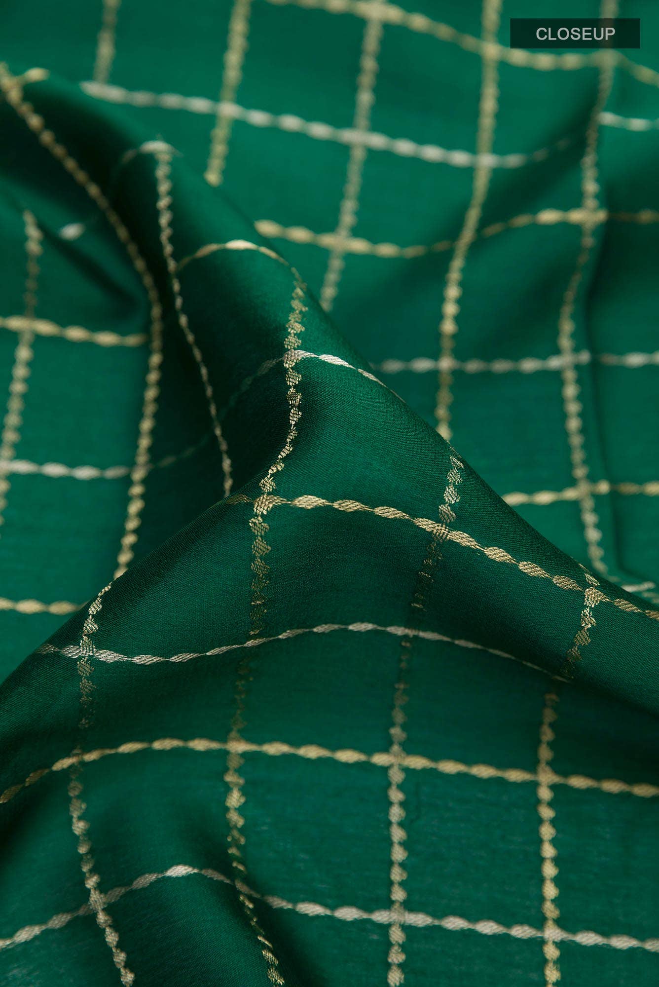 Green Crepe Saree